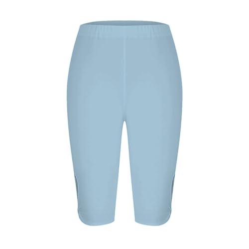 High-Waisted Tummy Control Knee-Length Leggings for Women Beverly Hills Yoga Pants