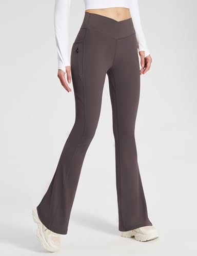 Baleaf Women's High Waist Bootcut Yoga Pants with Pockets
