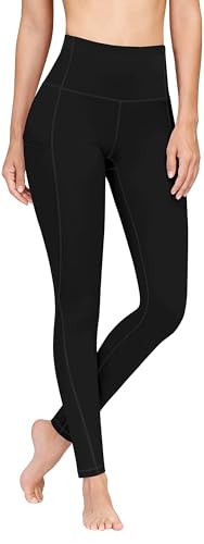 PHISOCKAT High Waist Yoga Pants with Pockets & Tummy Control
