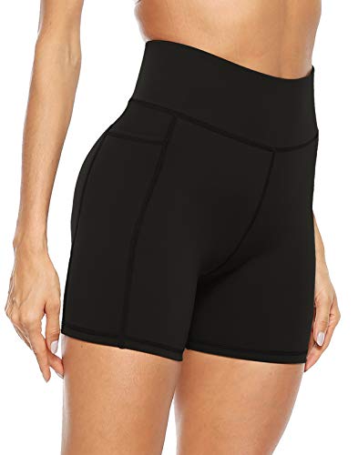 High Waist Pocket Biker Shorts for Women
