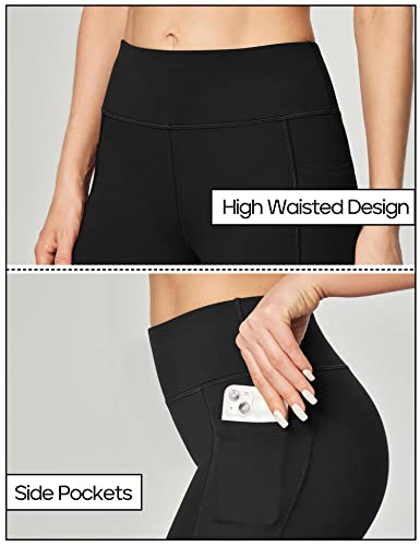 Healthyoga Women's High-Waisted Bootcut Yoga Pants with Pockets